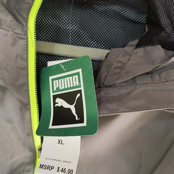 Puma Kids Windbreaker in Castle Rock colorway NWT - Picture 7 of 9